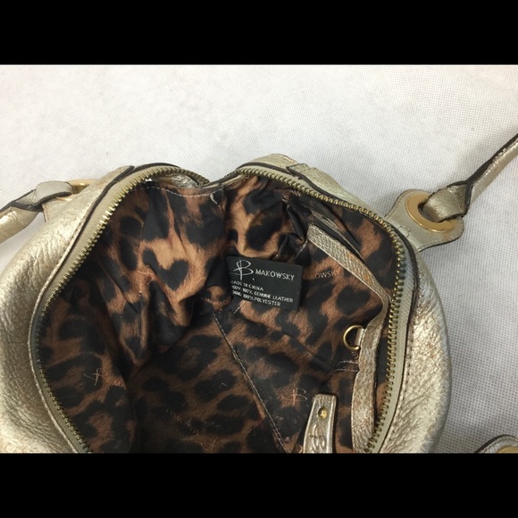 b Makowsky Leather Satchel - Picture 8 of 12